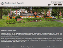 Tablet Screenshot of myparkwoodpointehome.com